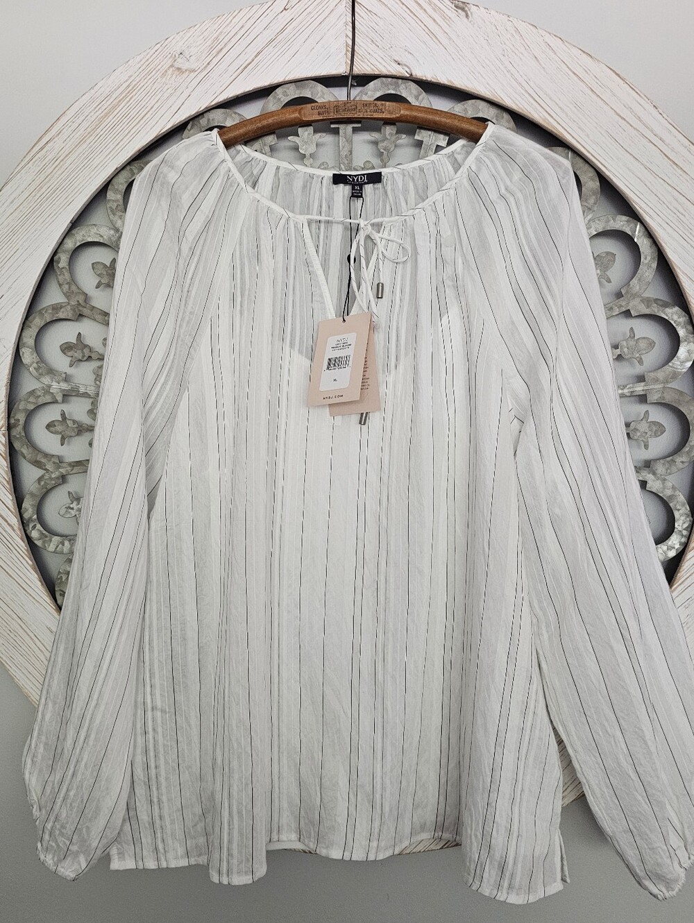 NWT NYDJ Viscose Peasant Blouse